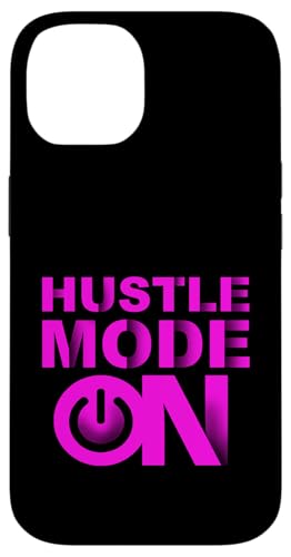 Hülle für iPhone 14 Pinker Grafik-Hustle-Modus auf rosa Grafik von Match Pink Color Graphic Tee