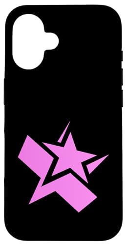 Hülle für iPhone 16 Pink Star Große rosafarbene Grafik von Match Pink Color Graphic Tee