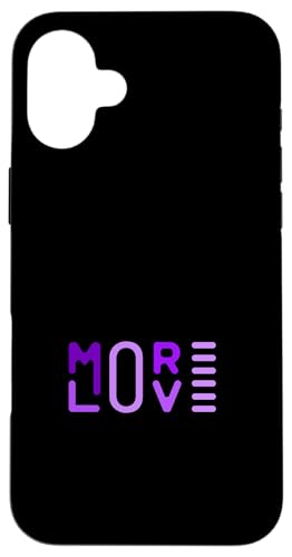 Hülle für iPhone 16 Plus Lila More Love Lila Farbgrafik von Match Purple Color Graphic Tee