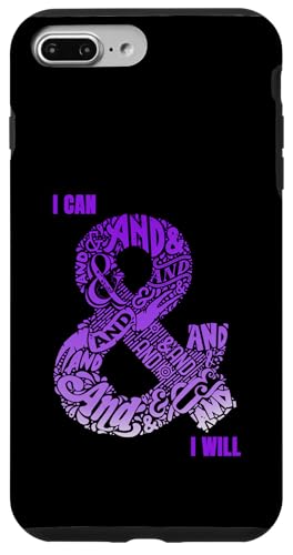 Hülle für iPhone 7 Plus/8 Plus Lila Can & Will Lila Farbgrafik von Match Purple Color Graphic Tee