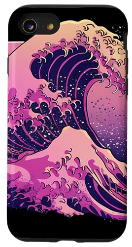 Lila Great Wave off Kanagawa Purple Color Graphic Hülle für iPhone SE (2020) / 7 / 8 von Match Purple Color Graphic Tee