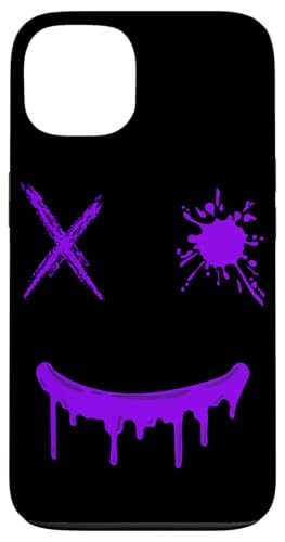 Lila Grunge Smile Lila Farbgrafik Hülle für iPhone 13 von Match Purple Color Graphic Tee