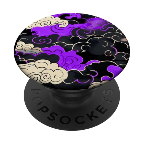 Lila über den Wolken, violette Farbgrafik PopSockets Klebender PopGrip von Match Purple Color Graphic Tee