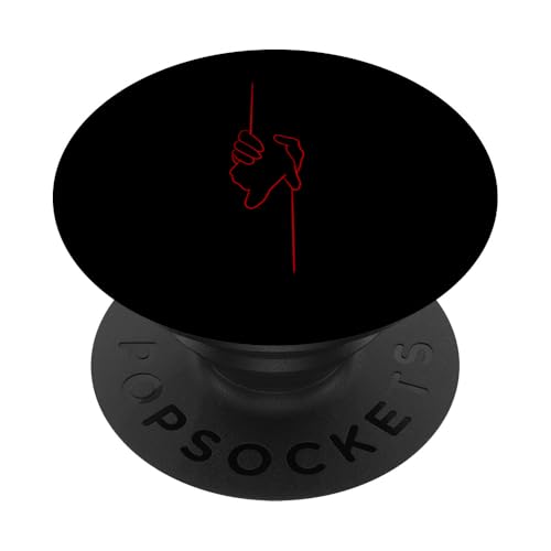 Rot hält auf roter Grafik PopSockets Klebender PopGrip von Match Red Color Graphic Tee