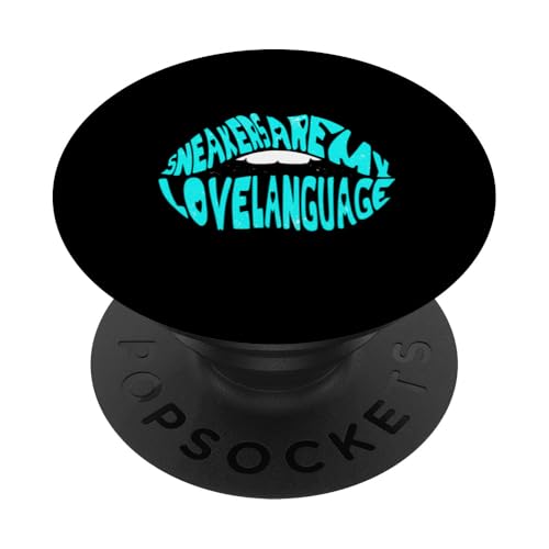 Türkis Female Sneakerhead Sneaker Türkis Farbe Grafik PopSockets Klebender PopGrip von Match Turquoise Color Graphic Tee