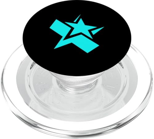 Türkisfarbener Stern, Türkis-Grafik PopSockets PopGrip für MagSafe von Match Turquoise Color Graphic Tee