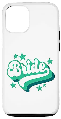 Braut, Junggesellinnenabschied, Brautparty, Hochzeit, Retro, Braut Hülle für iPhone 12/12 Pro von Matching Bachelorette Party Gifts by Art Like Wow