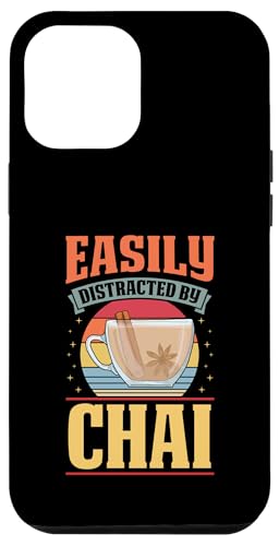 Hülle für iPhone 12 Pro Max Leicht von Chai abgelenkt von Matching Chai Latte and Tea Lover Aesthetic Merch