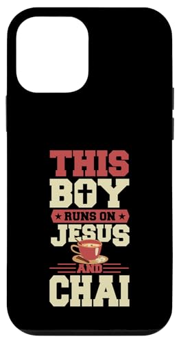 Hülle für iPhone 12 mini Dieser Junge läuft auf Jesus und Chai von Matching Chai Latte and Tea Lover Aesthetic Merch