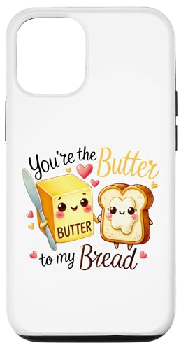 Hülle für iPhone 12/12 Pro Butterbrot Essen Wortspiel Lustig Valentine Paare Bestie Friend von Matching Couples Valentines Tees NYC