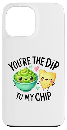 Hülle für iPhone 13 Pro Max Chip Dip Guac Food Wortspiel zum Valentinstag, beste Freundin für Paare, Kinder von Matching Couples Valentines Tees NYC