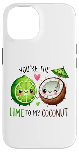 Hülle für iPhone 14 Lime Coconut Food Wortspiel Valentinstag Paare Bestie Friend Kinder von Matching Couples Valentines Tees NYC