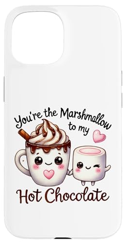 Hülle für iPhone 15 Marshmallow-Wortspiel mit heißer Schokolade zum Valentinstag, Bestie für Paare von Matching Couples Valentines Tees NYC