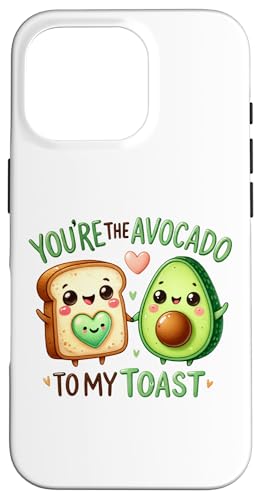 Hülle für iPhone 16 Pro Avocado Toast Food Wortspiel Lustig Valentine Paare Bestie Friend von Matching Couples Valentines Tees NYC