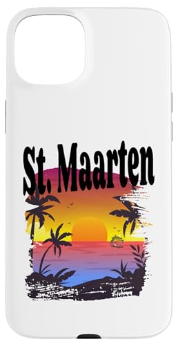 Hülle für iPhone 15 Plus St Maarten Karibik Kreuzfahrtschiff Strand Urlaub Kurzurlaub von Matching Cruise Vacation Gifts