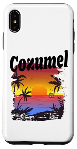 Hülle für iPhone XS Max Cozumel Karibik Kreuzfahrtschiff Strand Urlaub Kurzurlaub Sonnenuntergang von Matching Cruise Vacation Gifts