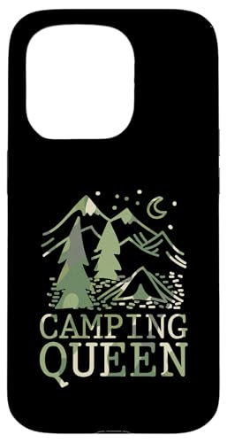 Hülle für iPhone 15 Pro Camping Queen Elegant Camping Night Grafik von Matching Family Camping and Campfire Essentials