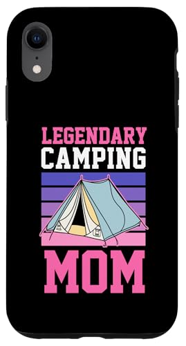 Hülle für iPhone XR Legendäre Camping Mom 80er Jahre Retro Stil Camping Mama von Matching Family Camping and Campfire Essentials