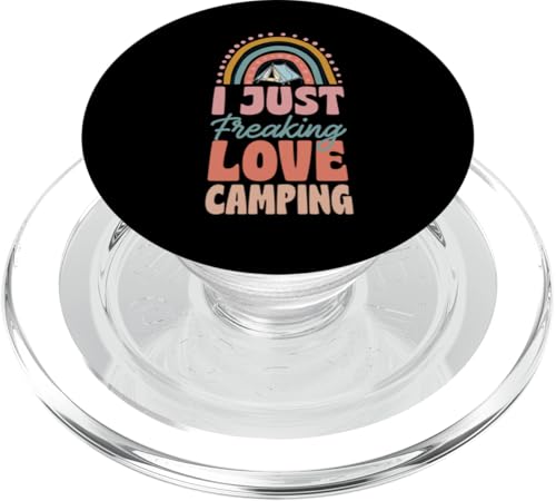 Ich liebe es einfach, Bohemian Rainbow Trendy Boho zu campen PopSockets PopGrip für MagSafe von Matching Family Camping and Campfire Essentials