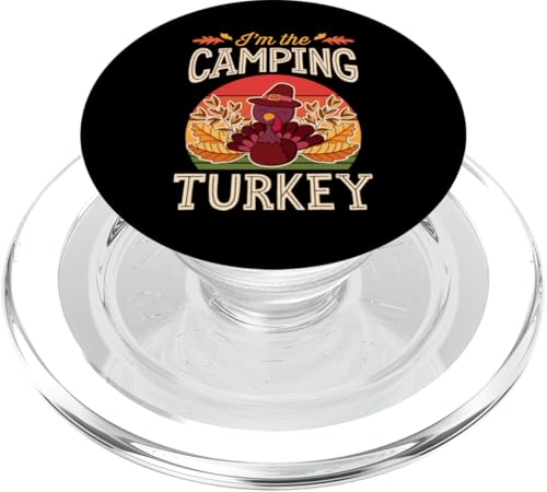 Passendes Familien-Erntedankfest I'm The Camping Turkey PopSockets PopGrip für MagSafe von Matching Family Camping and Campfire Essentials