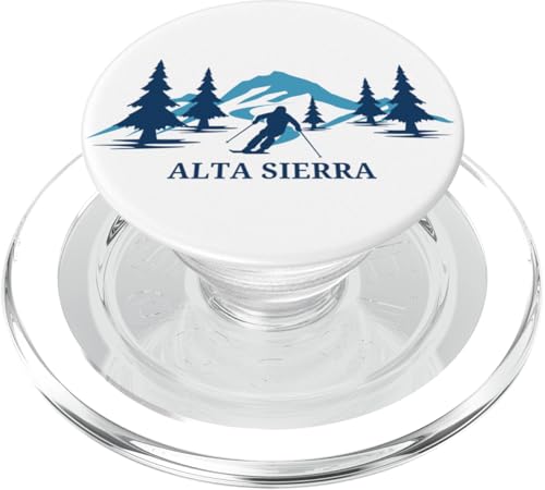 Alta Sierra California Skigebiet Skifahrer PopSockets PopGrip für MagSafe von Matching Family Ski Resort California