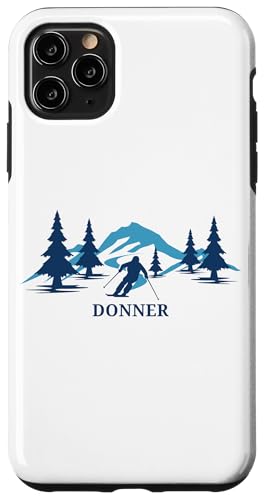 Donner California Skigebiet Skifahrer Hülle für iPhone 11 Pro Max von Matching Family Ski Resort California