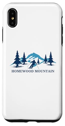 Homewood Mountain California Skigebiet Skifahrer Hülle für iPhone XS Max von Matching Family Ski Resort California