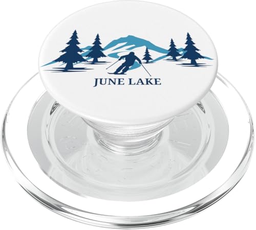 Juni Lake California Skigebiet Skifahrer PopSockets PopGrip für MagSafe von Matching Family Ski Resort California