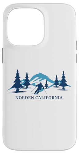 Skigebiet Norden California Skifahrer Hülle für iPhone 14 Pro Max von Matching Family Ski Resort California