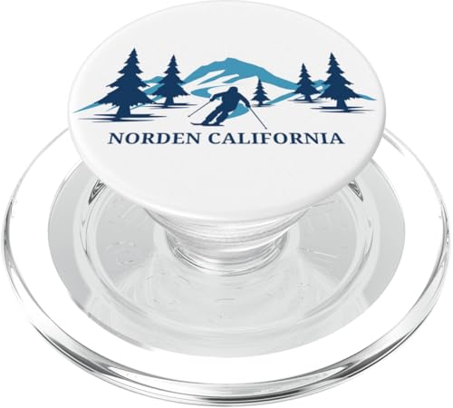 Skigebiet Norden California Skifahrer PopSockets PopGrip für MagSafe von Matching Family Ski Resort California