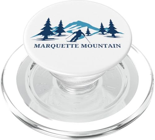 Marquette Mountain Michigan Skigebiet Skifahrer PopSockets PopGrip für MagSafe von Matching Family Ski Resort Michigan