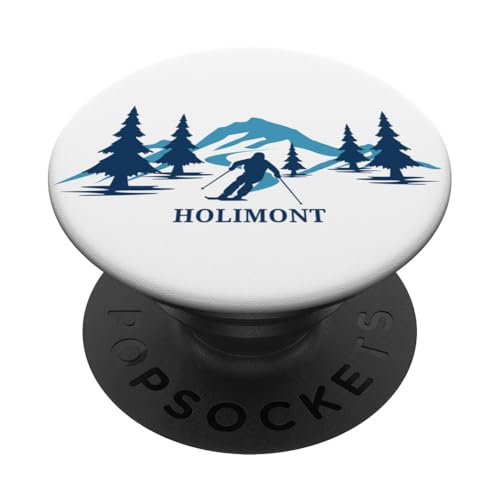 Holimont New York Skigebiet Skifahrer PopSockets Klebender PopGrip von Matching Family Ski Resort New York