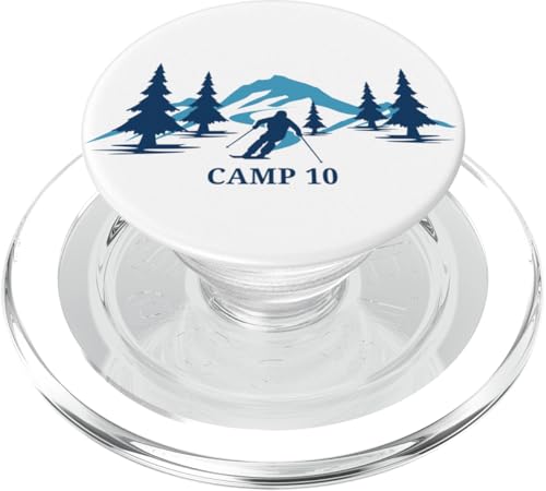 Camp 10 Wisconsin Skigebiet Skifahrer PopSockets PopGrip für MagSafe von Matching Family Ski Resort Wisconsin