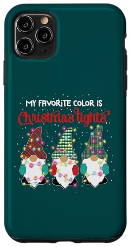 Hülle für iPhone 11 Pro Max Meine Lieblingsfarbe ist die Weihnachtsbeleuchtung - Xmas von Matching Gnome Family Christmas Shirts & Gifts