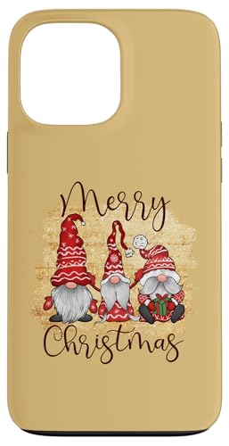 Hülle für iPhone 13 Pro Max Drei niedliche Zwerge in roter Kleidung - Xmas Gnome von Matching Gnome Family Christmas Shirts & Gifts