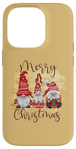 Hülle für iPhone 14 Pro Drei niedliche Zwerge in roter Kleidung - Xmas Gnome von Matching Gnome Family Christmas Shirts & Gifts