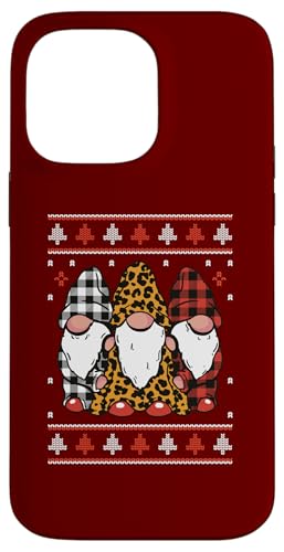 Hülle für iPhone 14 Pro Max Lustige Zwerge in gemusterten Pyjamas - Gnomes Xmas von Matching Gnome Family Christmas Shirts & Gifts