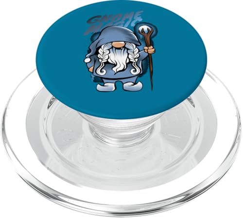 Niedlicher Zauberer-Zwerg mit seinem magischen Zauberstab PopSockets PopGrip für MagSafe von Matching Gnome Family Christmas Shirts & Gifts