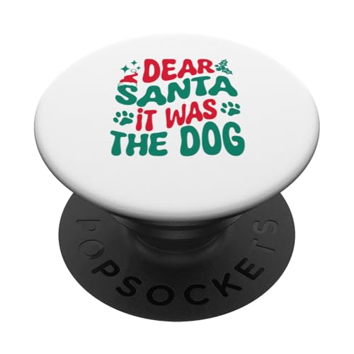 Lieber Weihnachtsmann, es war The Dog Matching Christmas Family PopSockets Klebender PopGrip von Matching Xmas Family Dear Santa Funny Group Tees