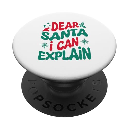 Lieber Weihnachtsmann, ich kann die passende Weihnachtsfamilie erklären PopSockets Klebender PopGrip von Matching Xmas Family Dear Santa Funny Group Tees