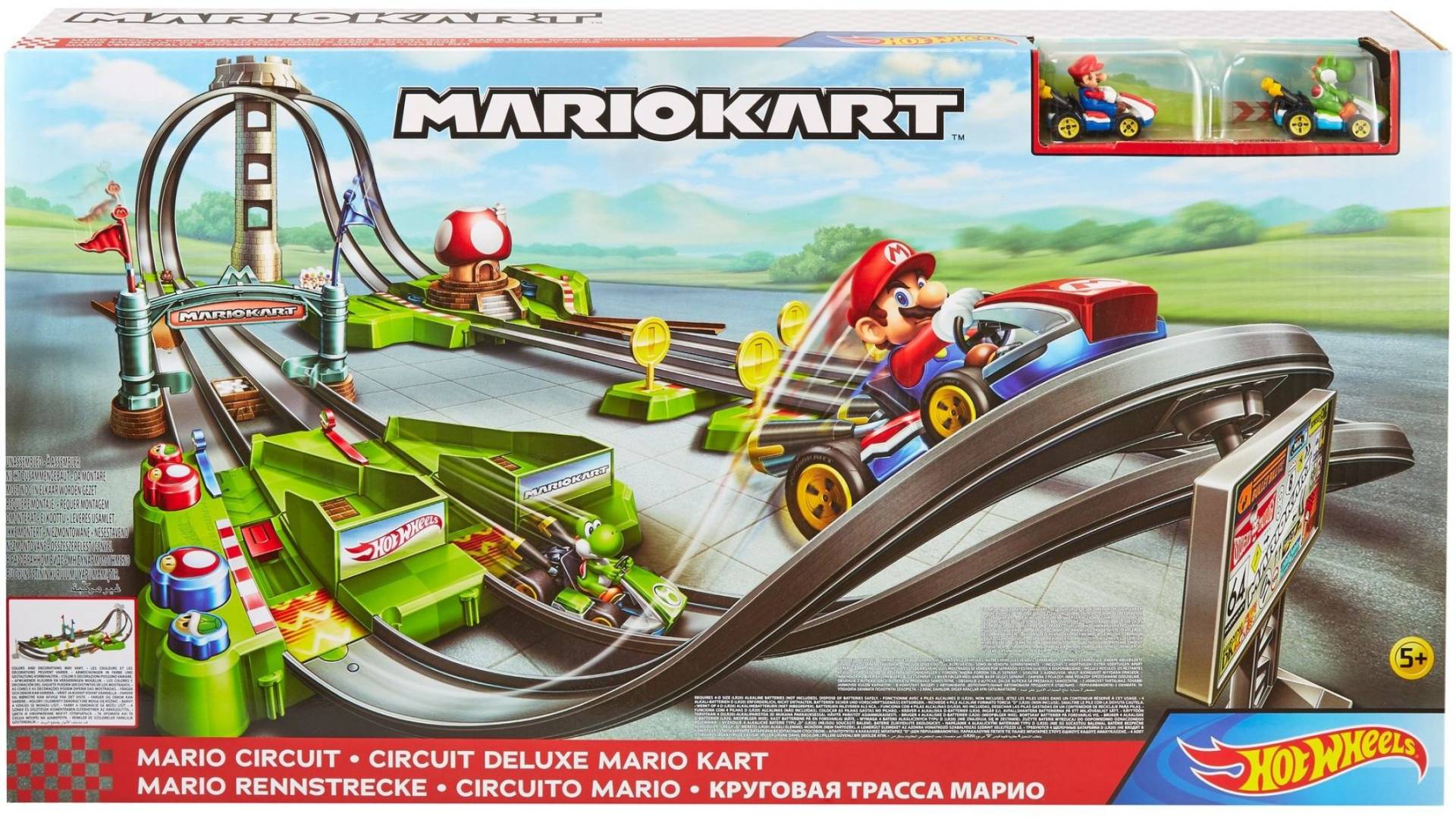 Hot Wheels - Mario Kart Mario Rundkurs Trackset von Mattel