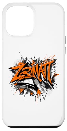 Hülle für iPhone 12 Pro Max Zermatt Graffiti-Style – Urbanes Design mit kräftigen Farben von Matterhorn Swiss Mountain