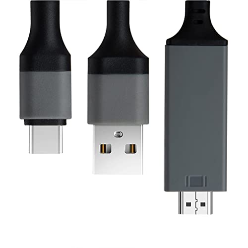 Typ C HD Multimedia Interface Adapter -Kabel USB -Lade -Audio -Video -Wandlerkabel 2 Meter für Laptop -Mobiltelefonanzeigen von Matybobe