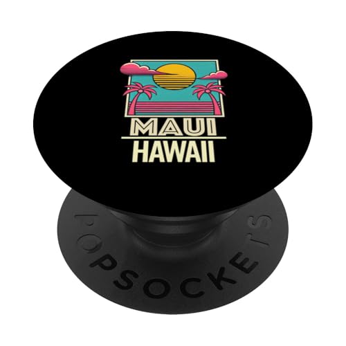 Maui Hawaii Souvenir Urlaub Hawaii Männer Frauen Erinnerung PopSockets Klebender PopGrip von Maui Hawaii Reminder Souvenir