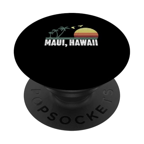 Maui Hawaii Souvenir Urlaub Hawaii Männer Frauen Erinnerung PopSockets Klebender PopGrip von Maui Hawaii Reminder Souvenir