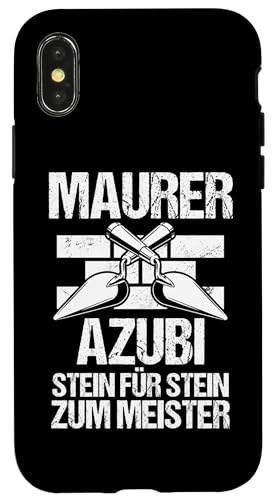 Hülle für iPhone X/XS Maurermeister Ausbildung Lehrling Auzbi Maurer von Maurer Maurermeister Maurergeselle Geschenk