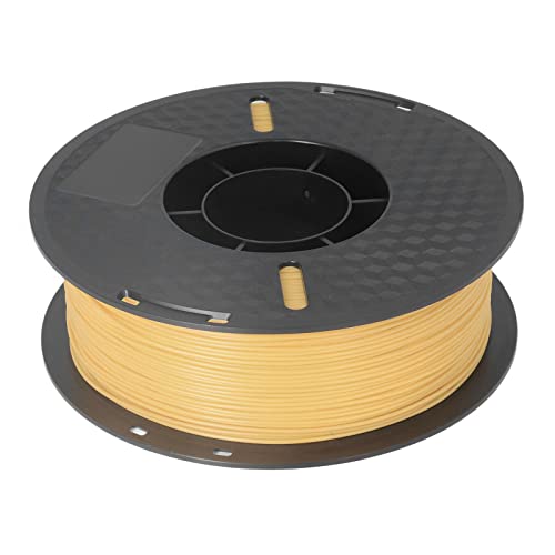 Hochpräzises, rauchfreies 3D-Drucker-Filament-Druckverbrauchsmaterial, 1 kg PLA-Filament (Gold) von Mavaol