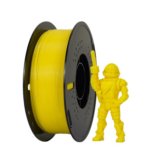 Kingroon RAPID PETG 1,75 mm 3D-Drucker-Filament, Hochgeschwindigkeitsdruck, robuster Riss für FDM-Drucker (Gelb) von Mavaol