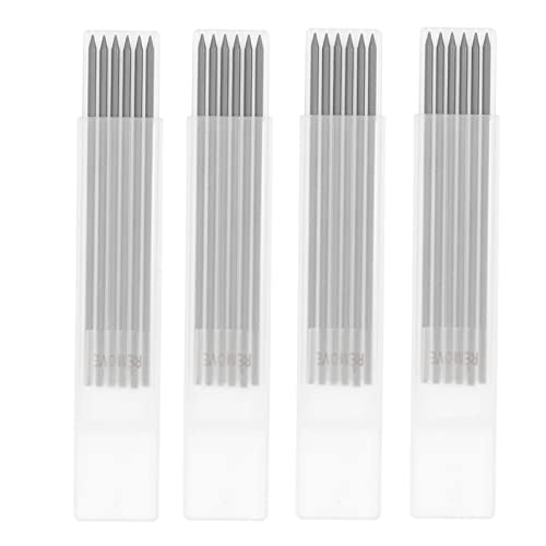 Mavaol 24er-Pack Zimmermannsbleistiftminen, 2,8 mm, Graphit, wasserfest, Bau-Skizzenwerkzeuge, langlebiger Ersatz für Holzbearbeitung und Markierung (Black) von Mavaol