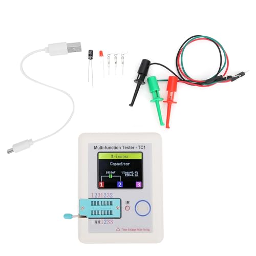 Mavaol Digitaler Komponententester, Multifunktionsdiode, MOSFET, Kondensator, Widerstand, Transistor, Triac, Infraroterkennung, tragbar und wiederaufladbar für die von Mavaol